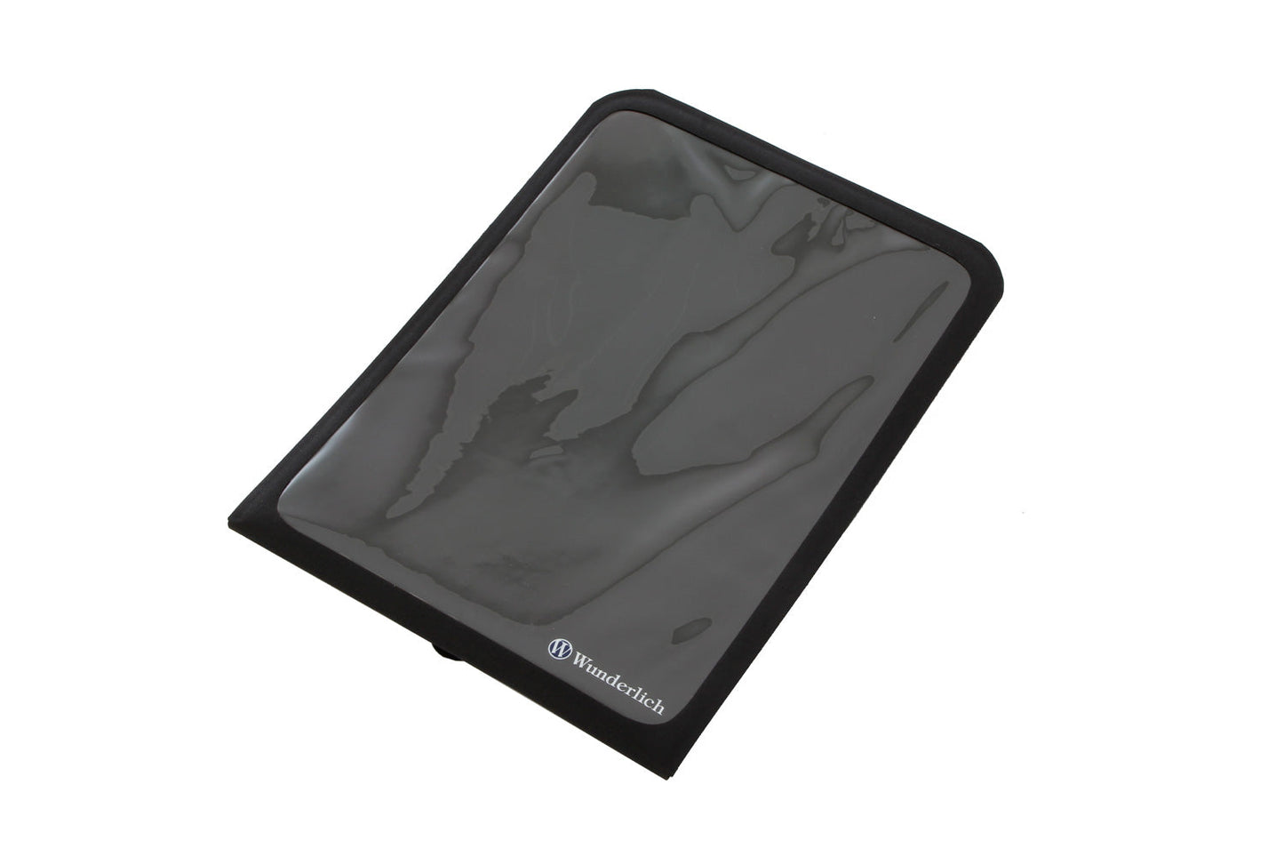 Black tablet case with WonderTech logo on a white background
