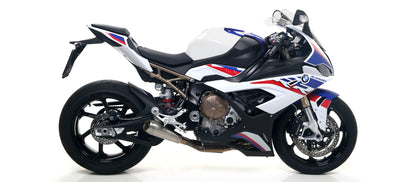 Arrow 71205CP Competition Titanium Low Full Exhaust System w/Race-Tech Titanium Muffler & Titanium Collectors for BMW S 1000 RR 19-24