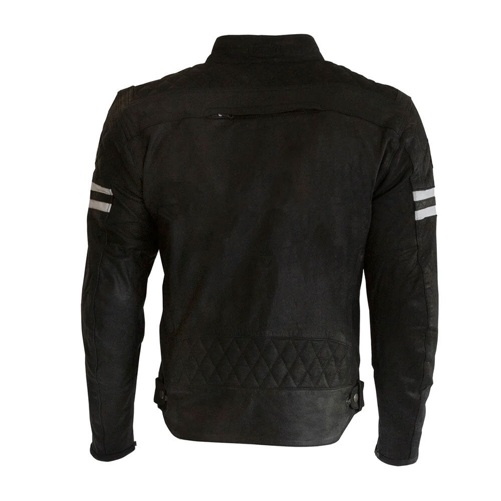 MERLIN HIXON II D3O® LEATHER JACKET BLACK