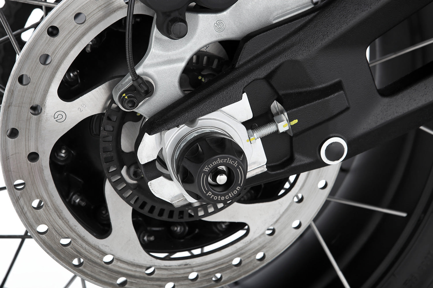 DOUBLESHOCK axle protection pads - black - rear | Procycles Motorbike Shop