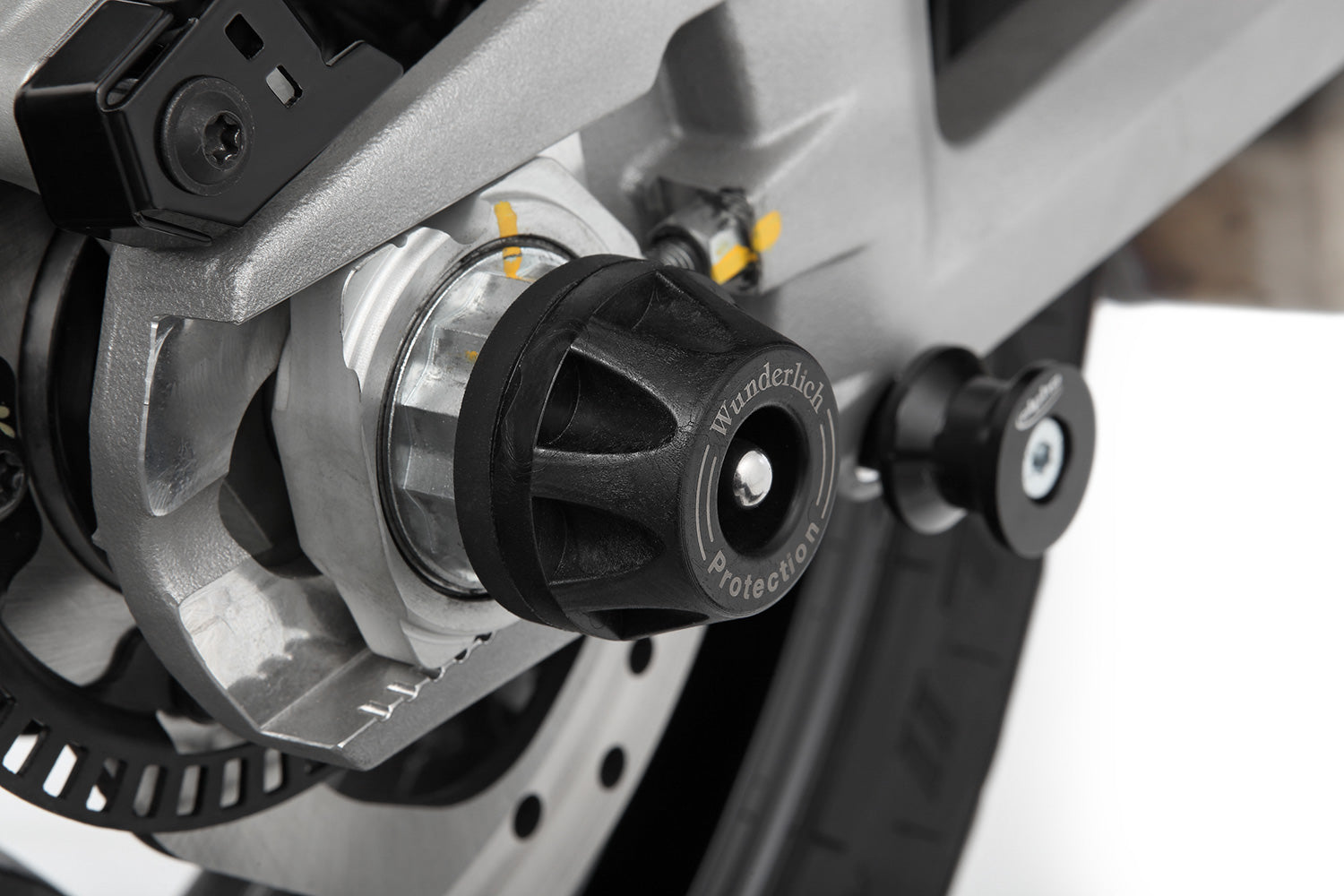 Wunderlich DOUBLESHOCK axle protection pads - black - rear