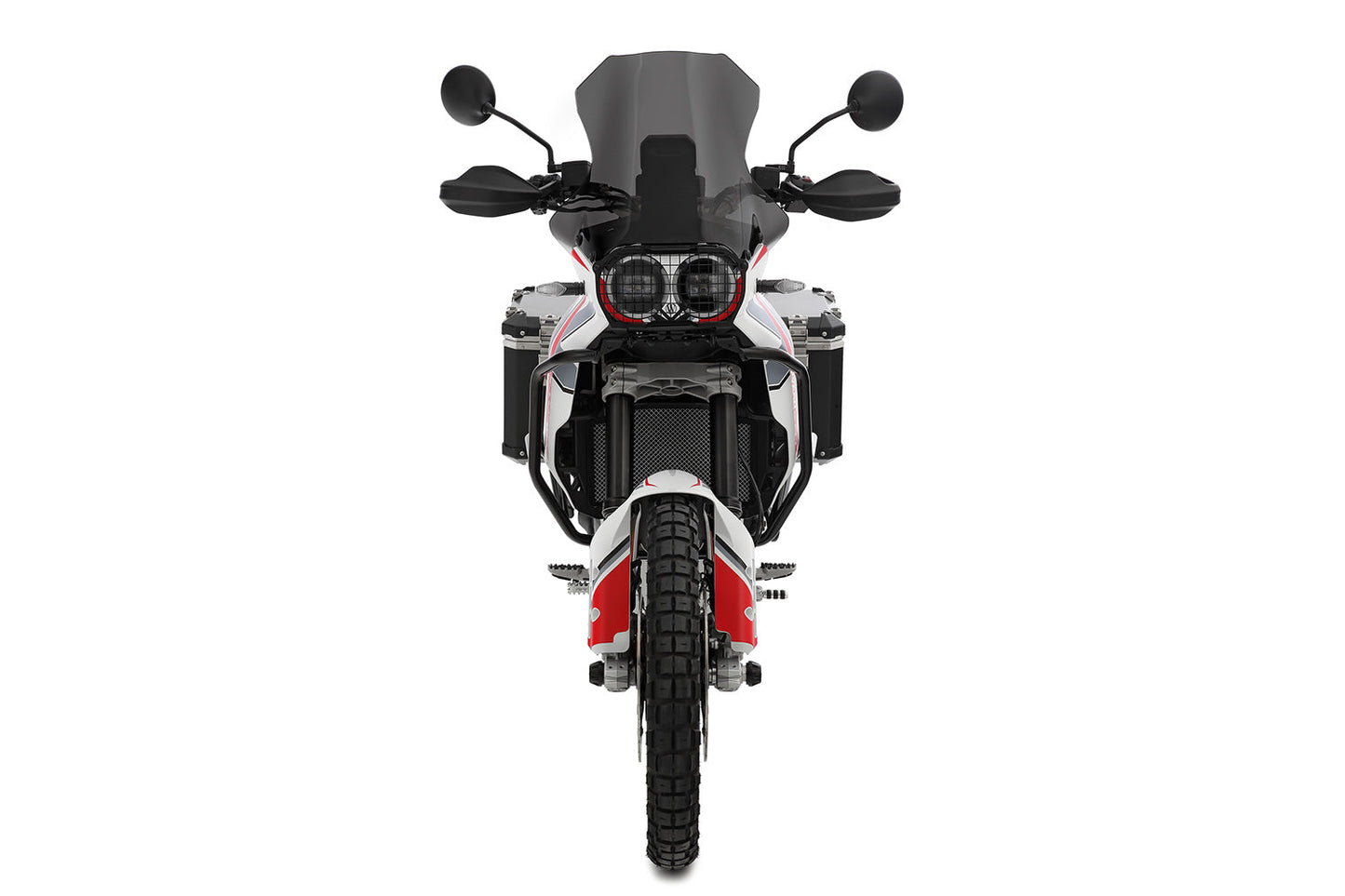 Wunderlich foldable headlight protection grille - black