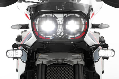 Wunderlich LED Auxillary headlight MICROFLOOTER 3.0 - black - for vehicle mounting