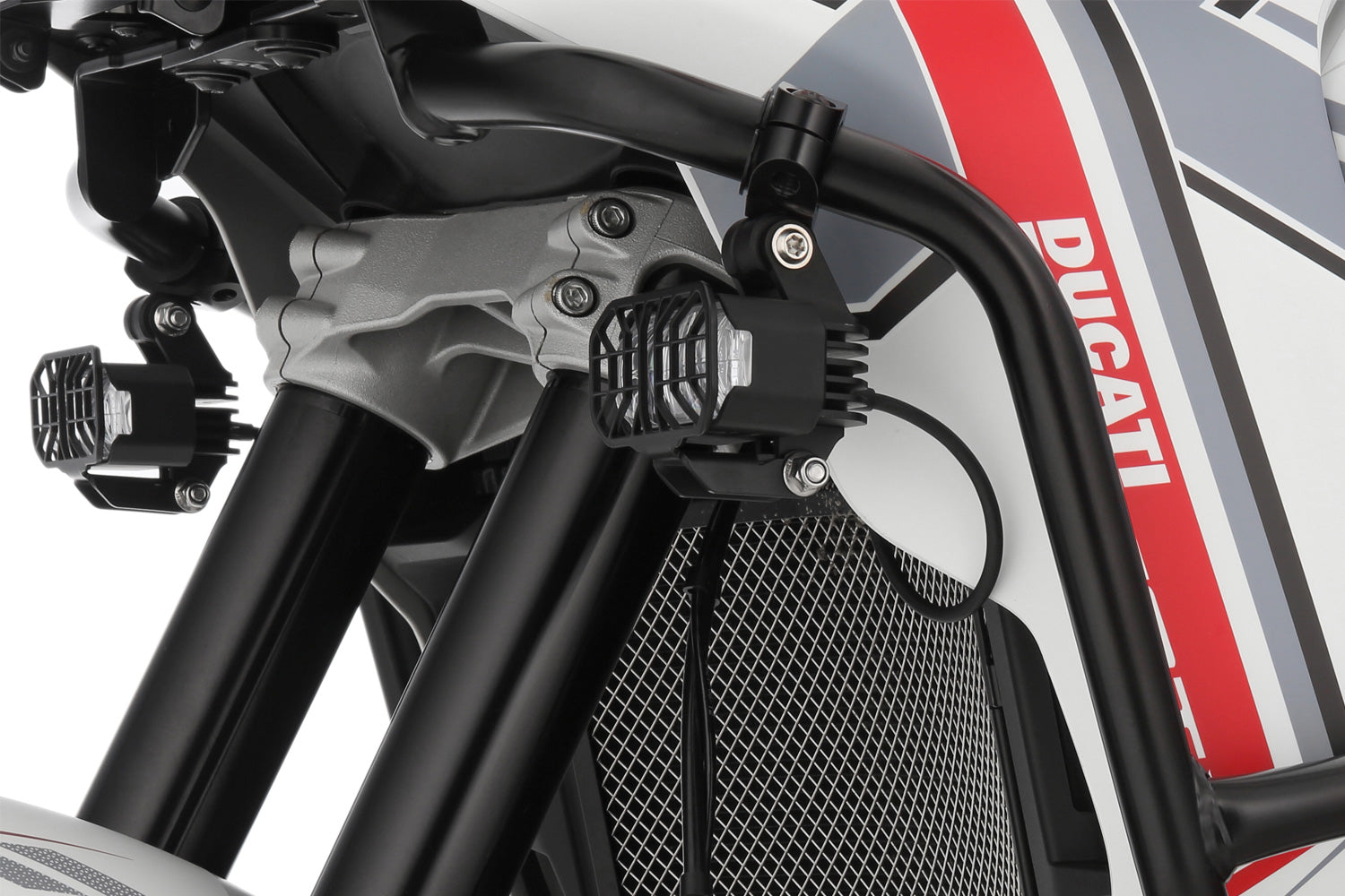 Wunderlich MICROFLOOTER 3.0 Auxillary headlight - black - for protection bar mounting