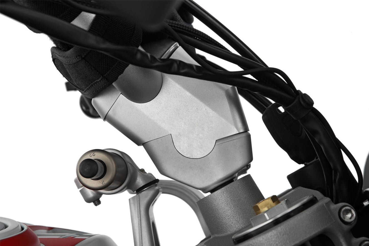 Wunderlich ERGO+ handlebar riser - silver