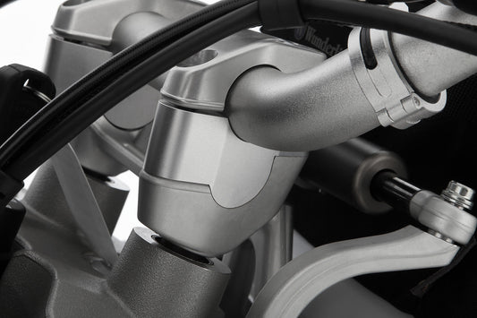 Wunderlich handlebar riser ERGO - silver - 25mm