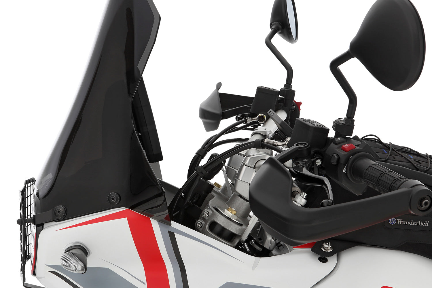 Wunderlich handlebar riser ERGO - silver - 25mm