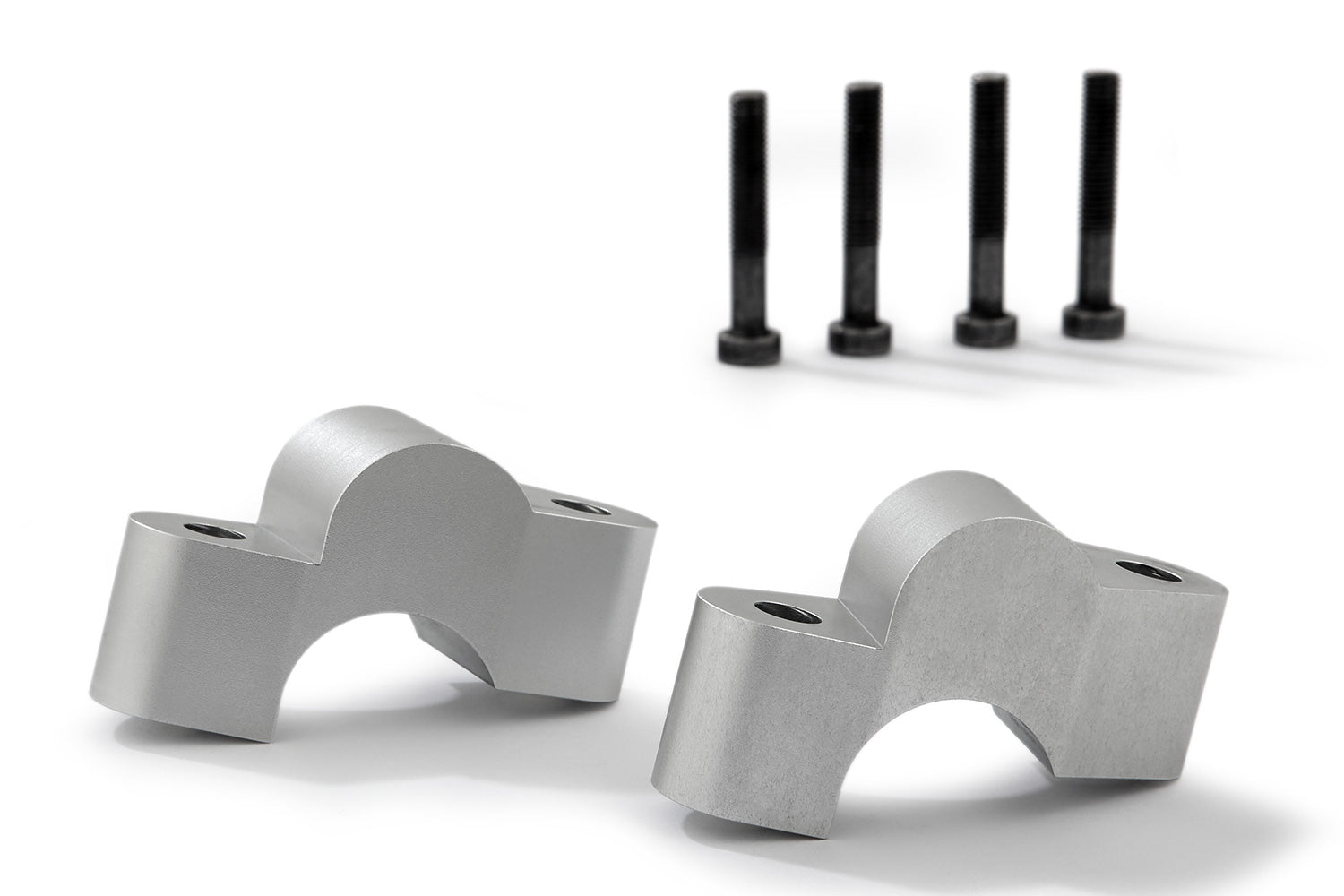 Wunderlich handlebar riser ERGO - silver - 25mm