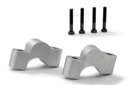 Wunderlich handlebar riser ERGO - silver - 25mm