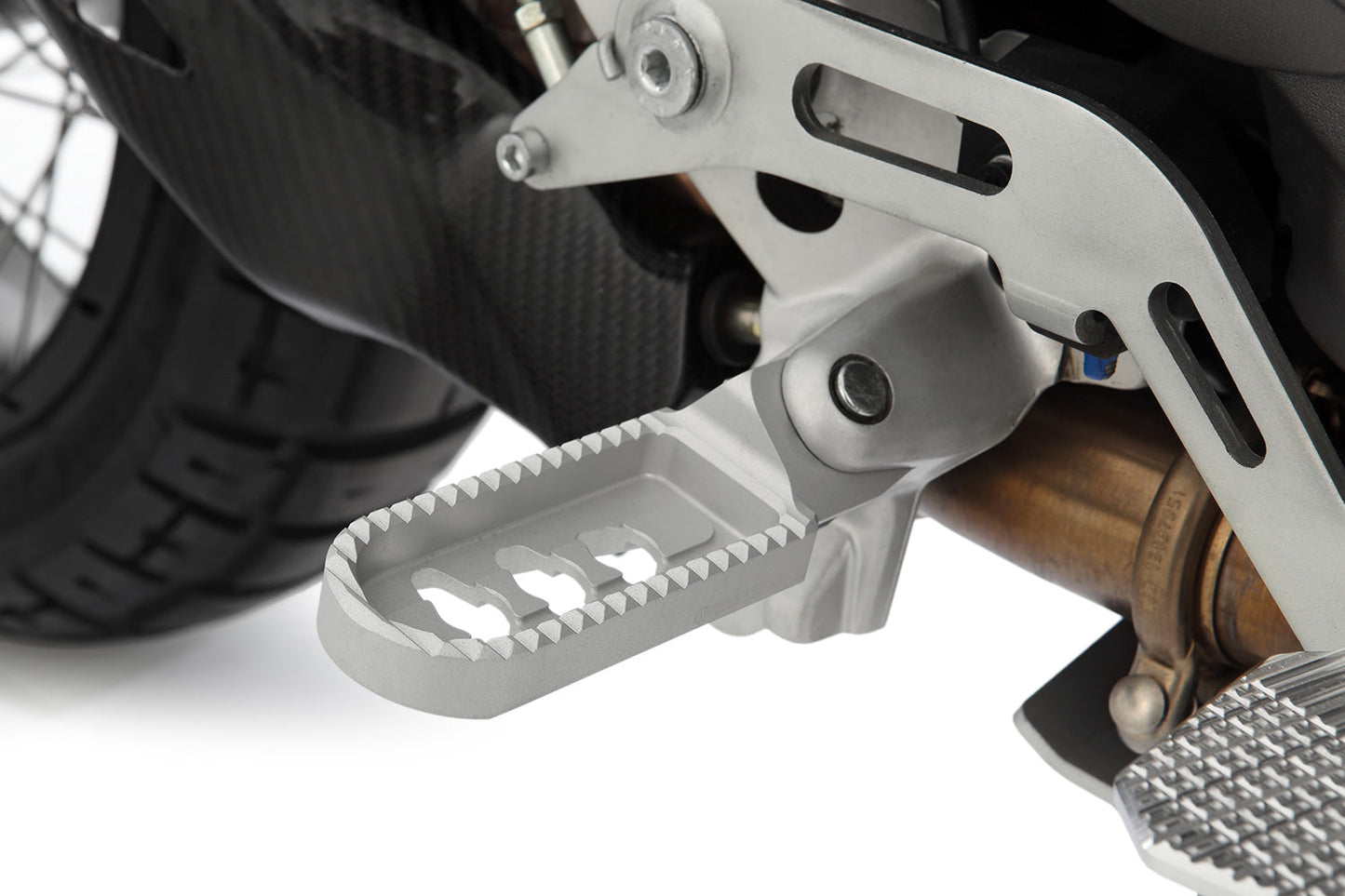 Wunderlich ERGO-COMFORT lower footrests - silver