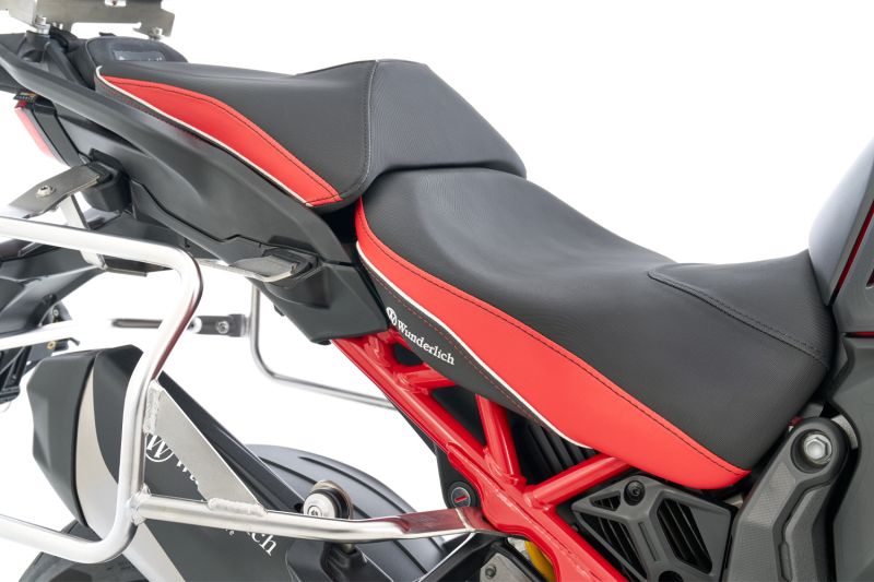 Rider Seat AKTIVKOMFORT with Heating Multistrada V4 - low - black-red