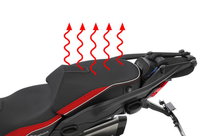 Passenger Seat AKTIVKOMFORT with Heating – Multistrada V4 - black-red