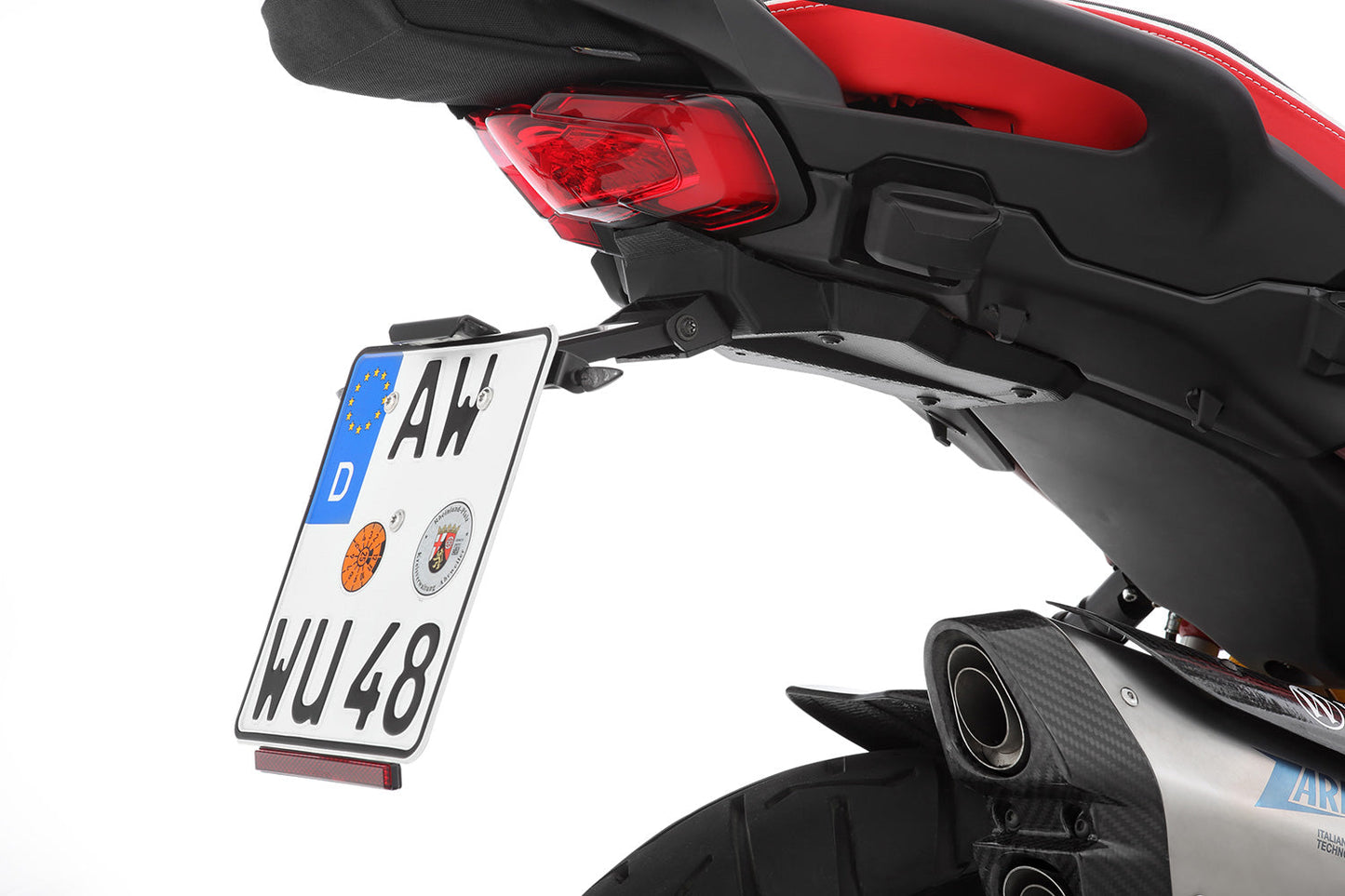 Wunderlich SPORT tail section - black - M5 Screw thread