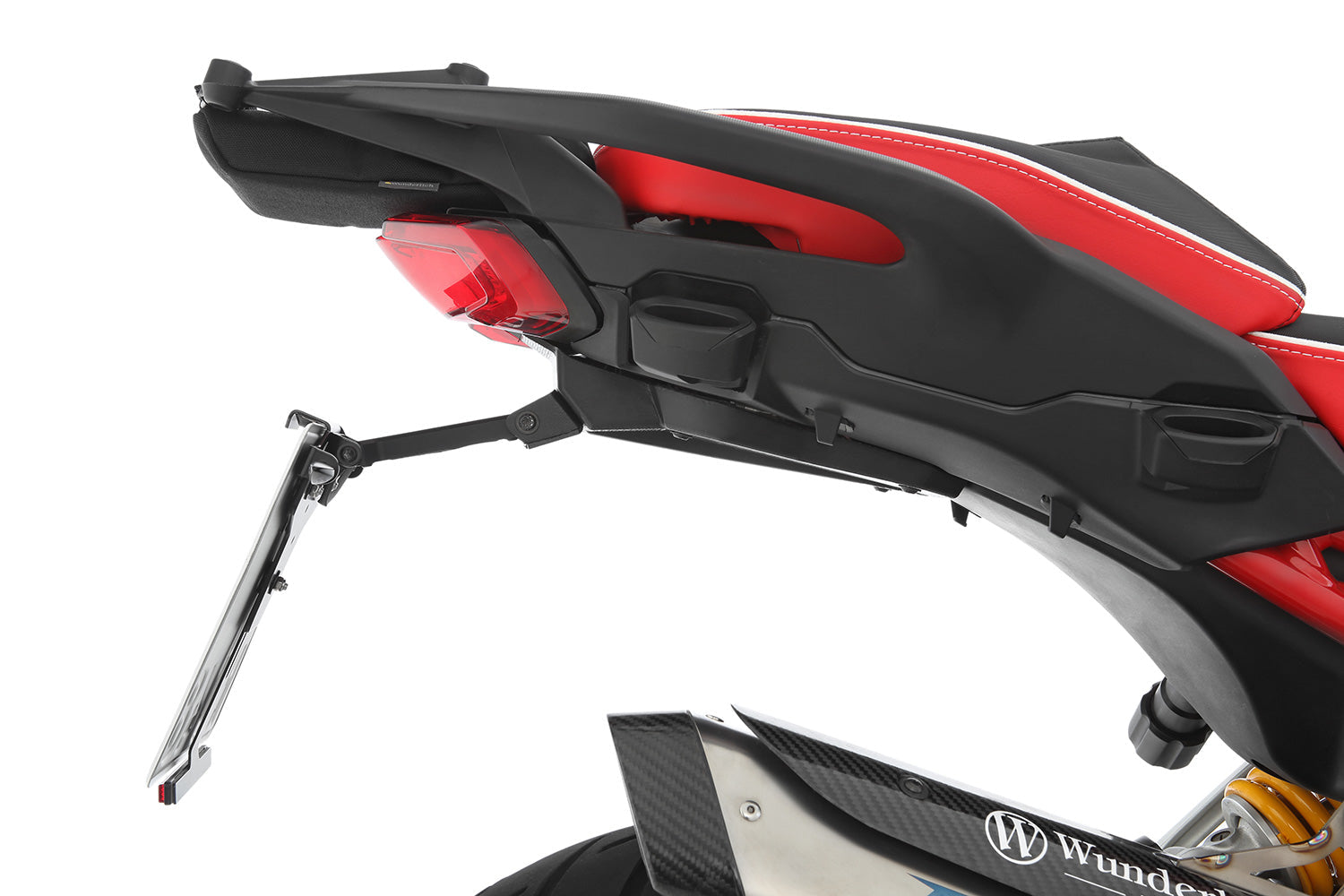 Wunderlich SPORT tail section - black - M5 Screw thread