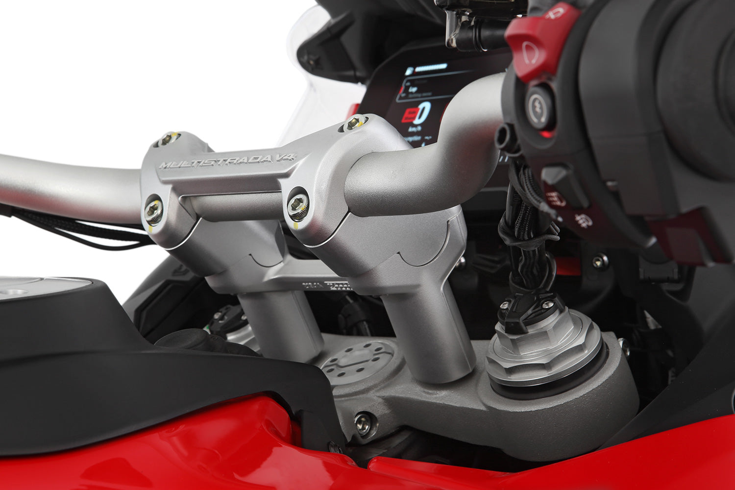 Wunderlich ERGO+ handlebar riser - silver