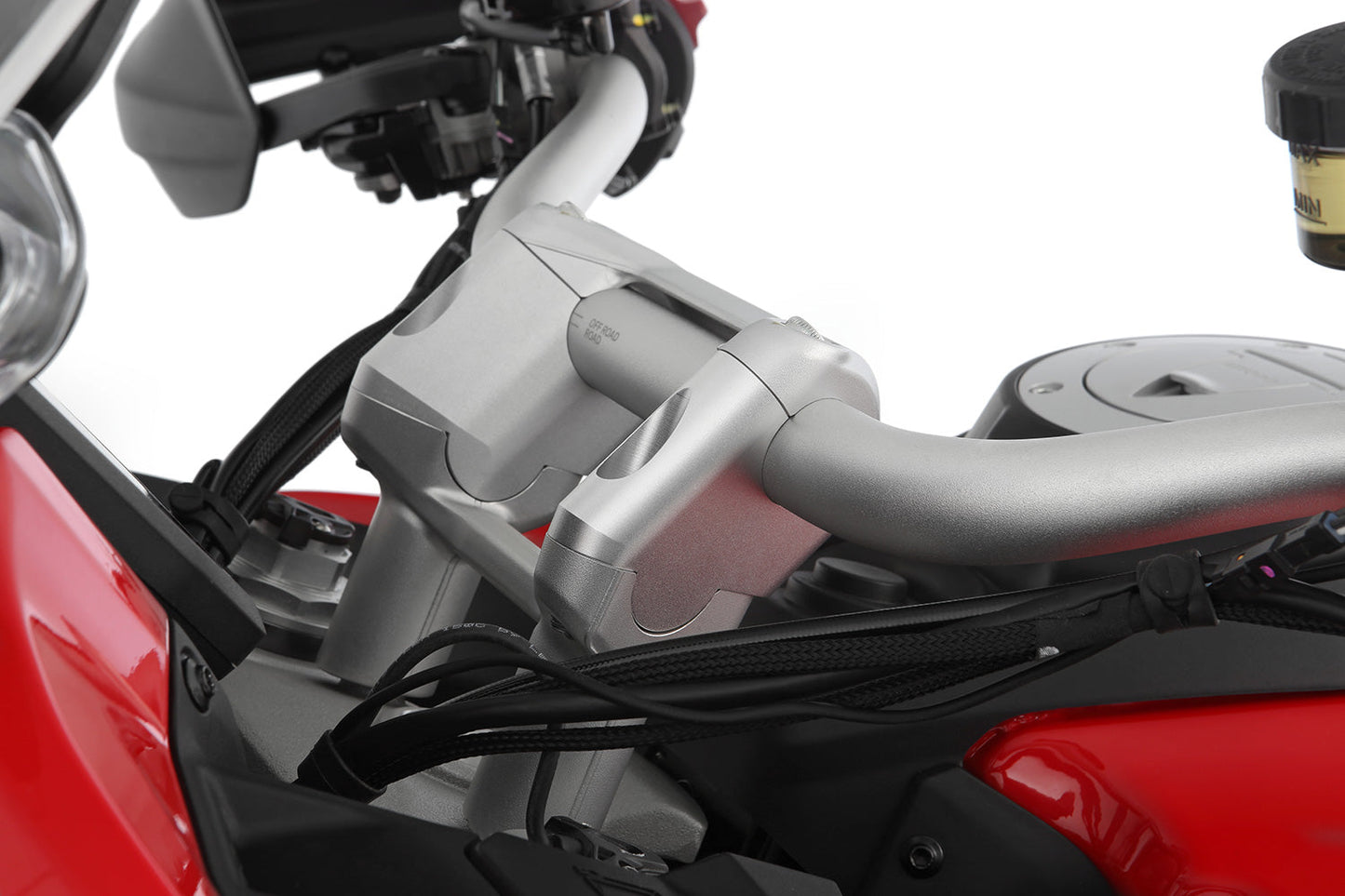 Wunderlich ERGO+ handlebar riser - silver
