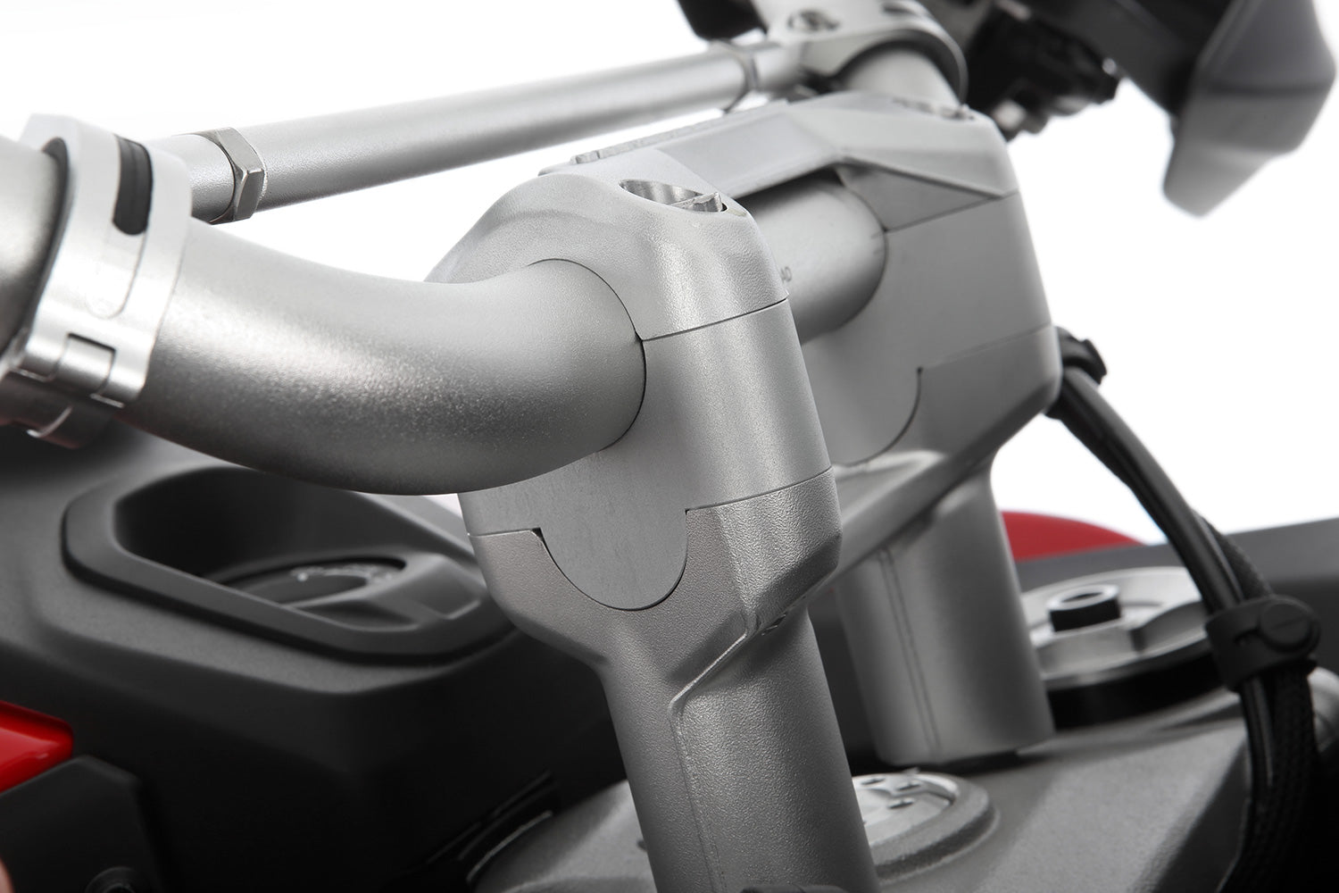 handlebar riser ERGO - silver | Procycles Motorbike Shop
