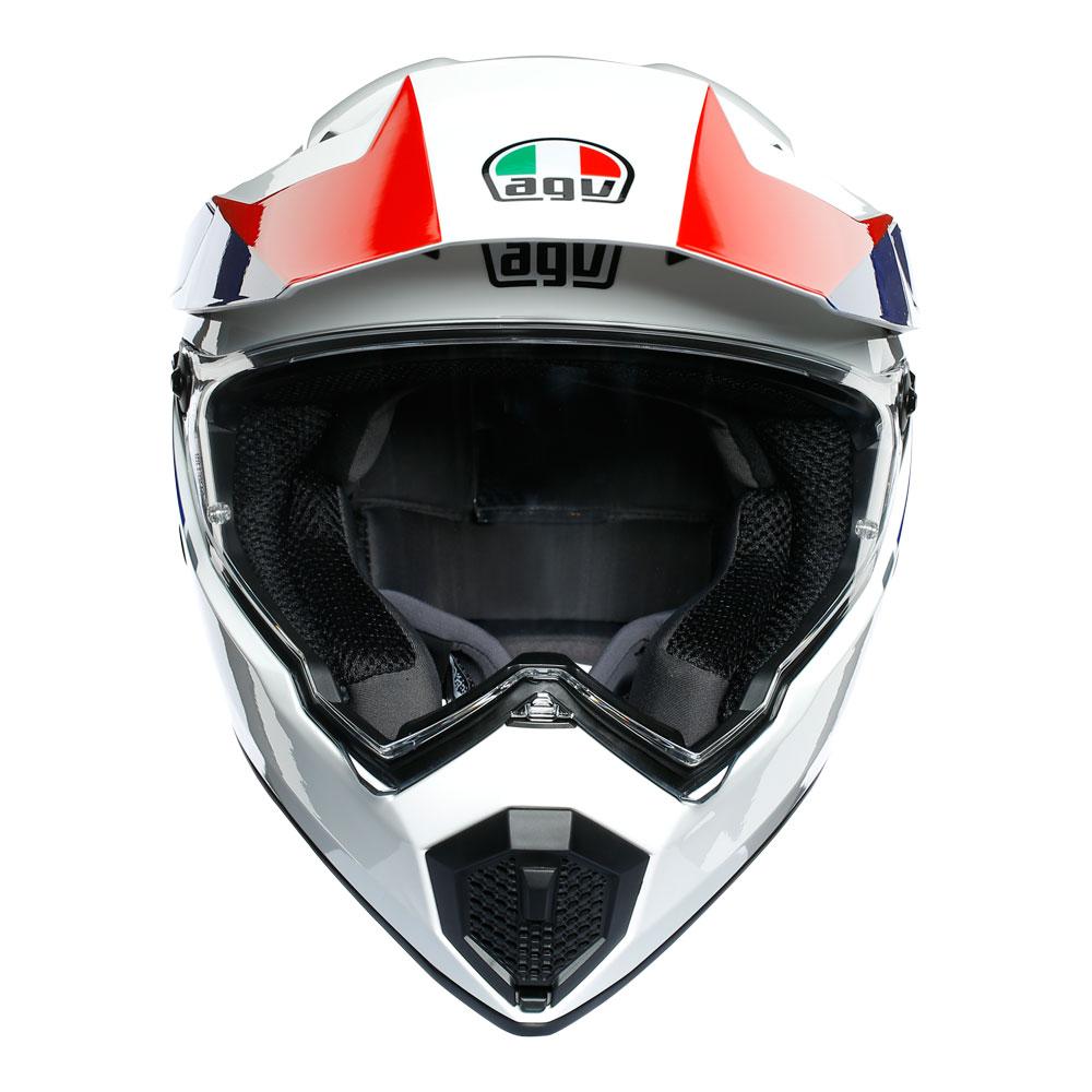 AGV AX9 Helmet - ATLANTE (WHITE/BLUE/RED)