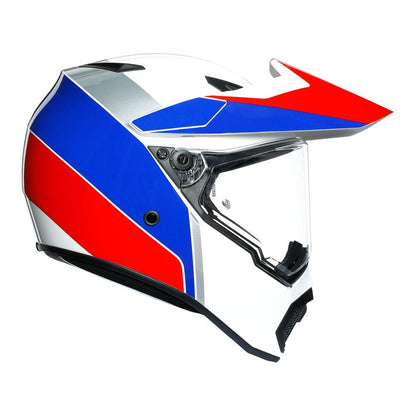 AGV AX9 Helmet - ATLANTE (WHITE/BLUE/RED)