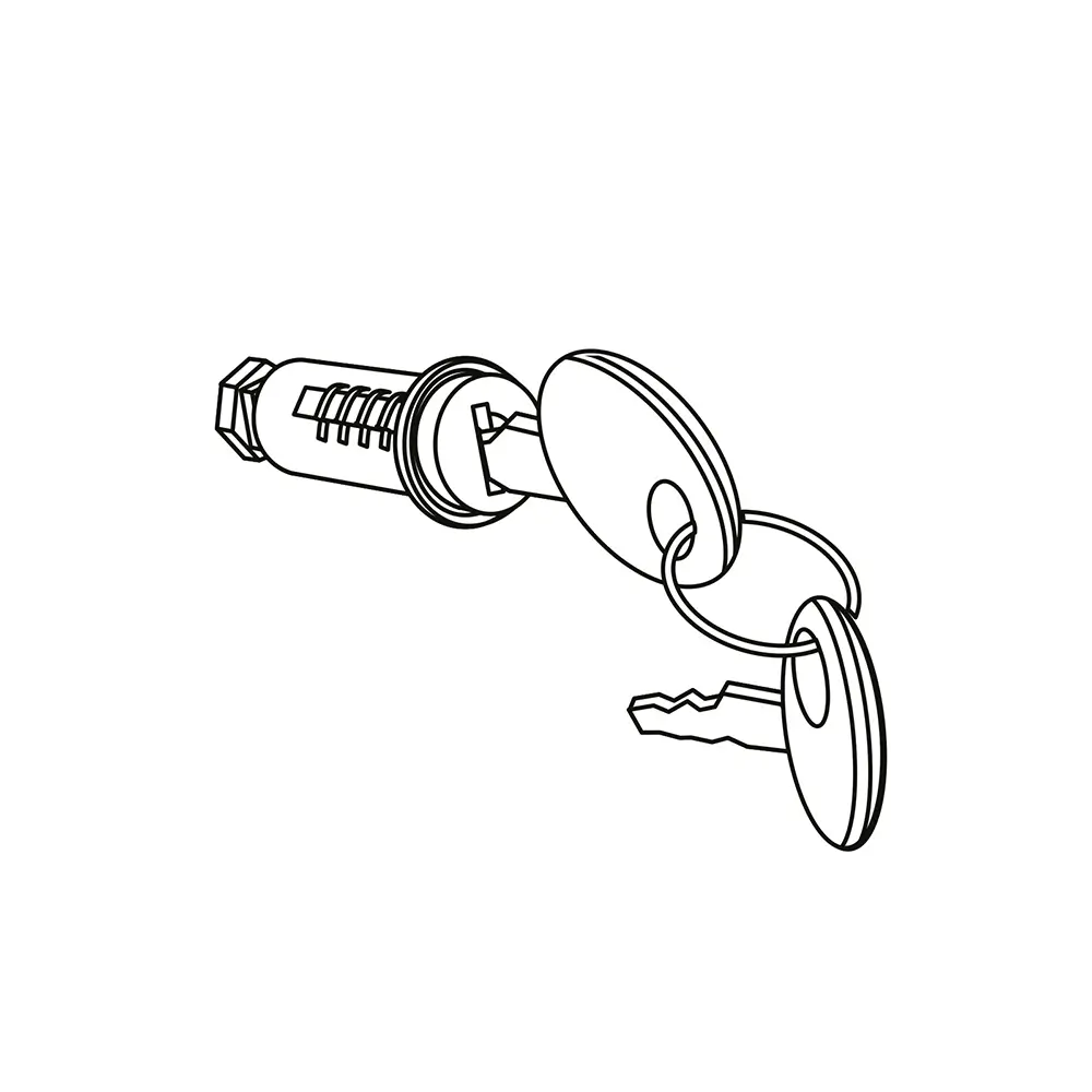 SHAD Cylinder/Keys Suit SH48/58X/59X (Red Key)