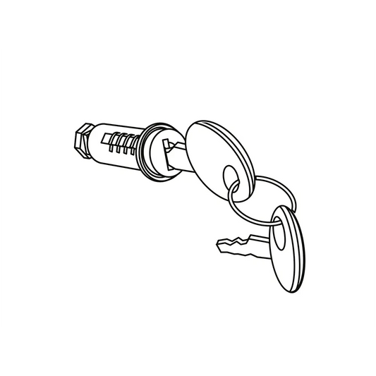 SHAD Cylinder/Keys Suit SH48/58X/59X (Red Key)
