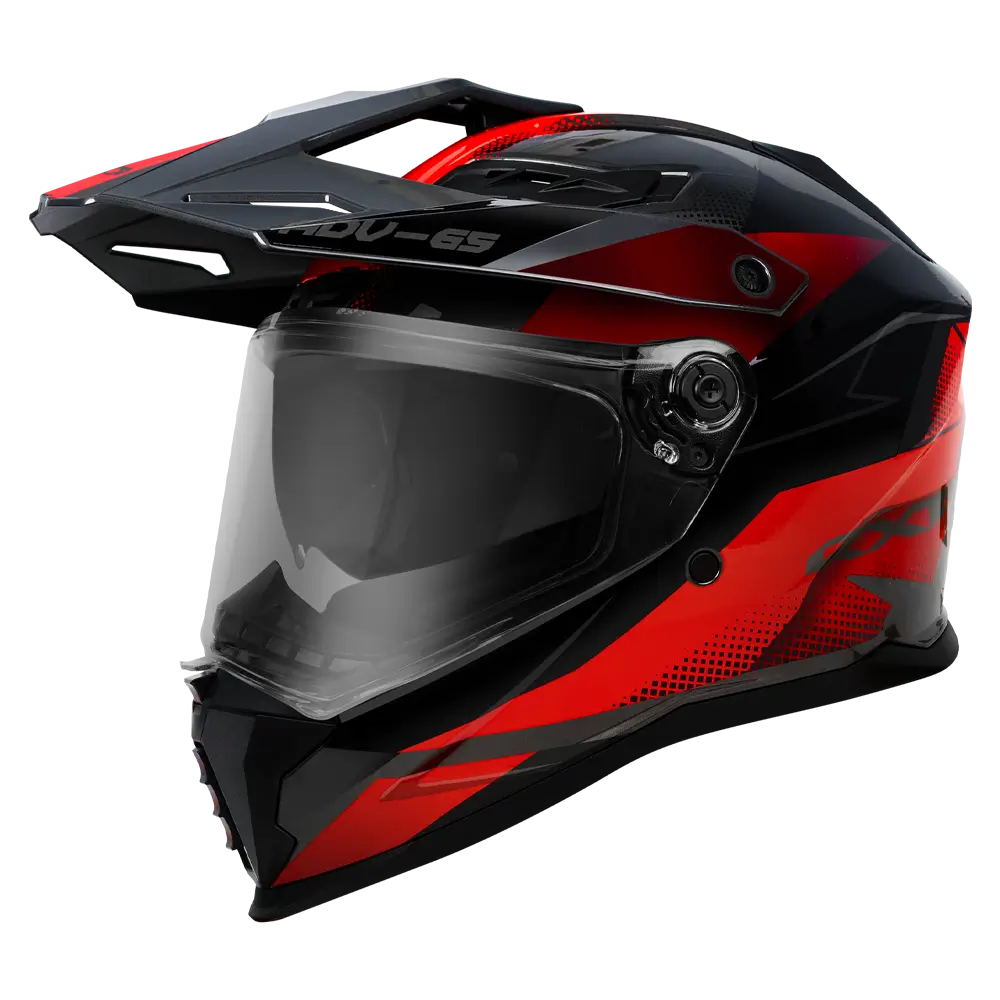 RXT ADV-65 Gloss Black / Grey / Helmet - Red