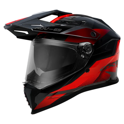 RXT ADV-65 Gloss Black / Grey / Helmet - Red