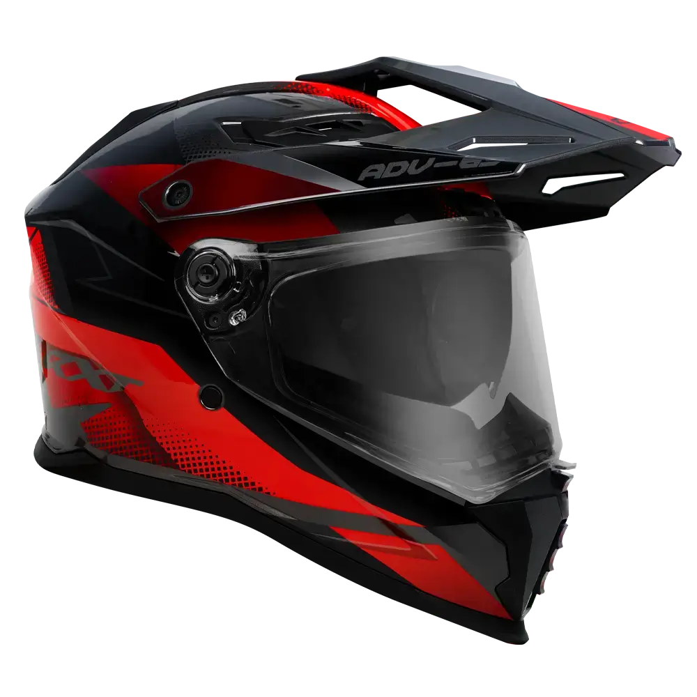 RXT ADV-65 Gloss Black / Grey / Helmet - Red