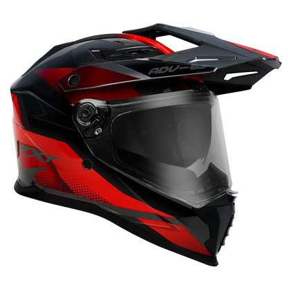 RXT ADV-65 Gloss Black / Grey / Helmet - Red