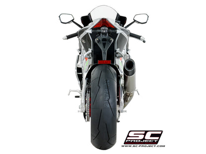 APRILIA RSV4 (2017) - RF - RR Oval Racing Muffler, with carbon fibre end cap