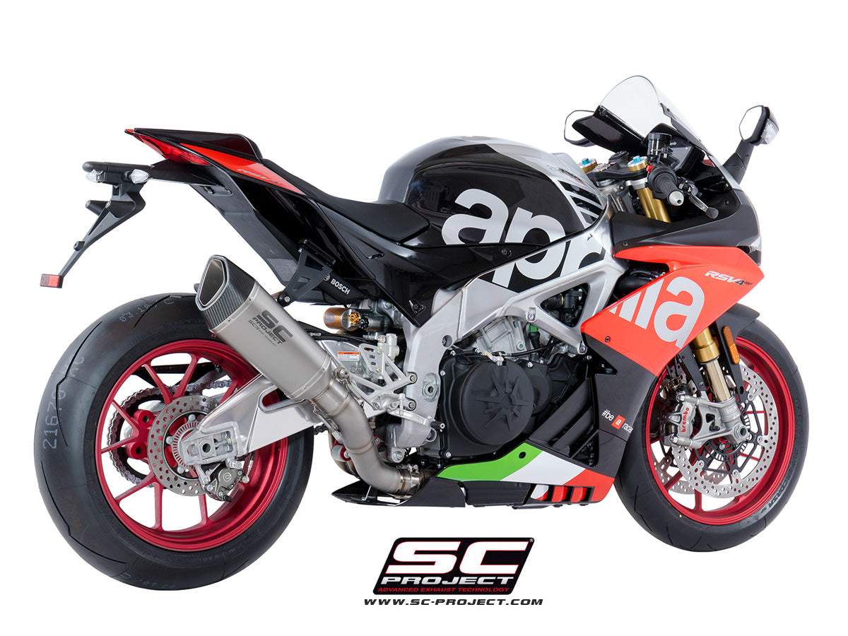 APRILIA RSV4 (2017) - RF - RR SC1-R Muffler, with carbon fibre end cap