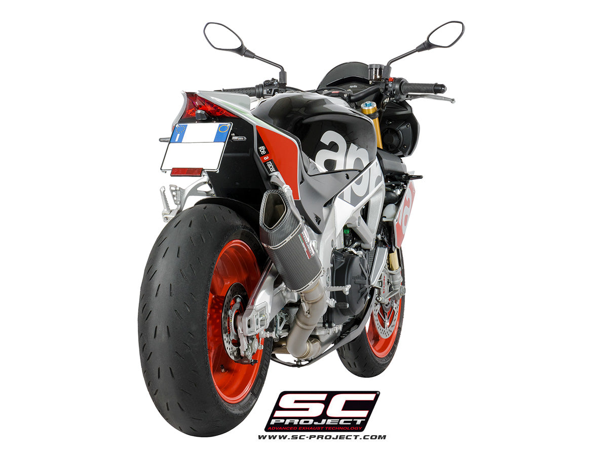 APRILIA TUONO V4 1100 (2017 - 2020) - FACTORY - RR SC1-R Muffler, with carbon fibre end cap