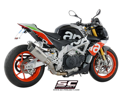 APRILIA TUONO V4 1100 (2017 - 2020) - FACTORY - RR SC1-R Muffler, with carbon fibre end cap