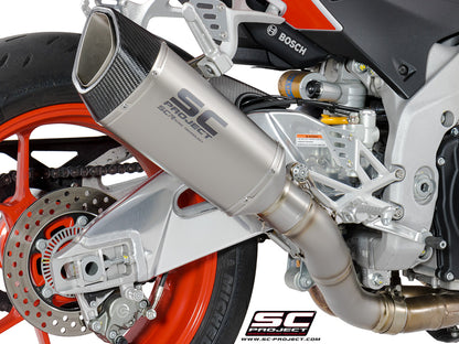 APRILIA TUONO V4 1100 (2017 - 2020) - FACTORY - RR SC1-R Muffler, with carbon fibre end cap