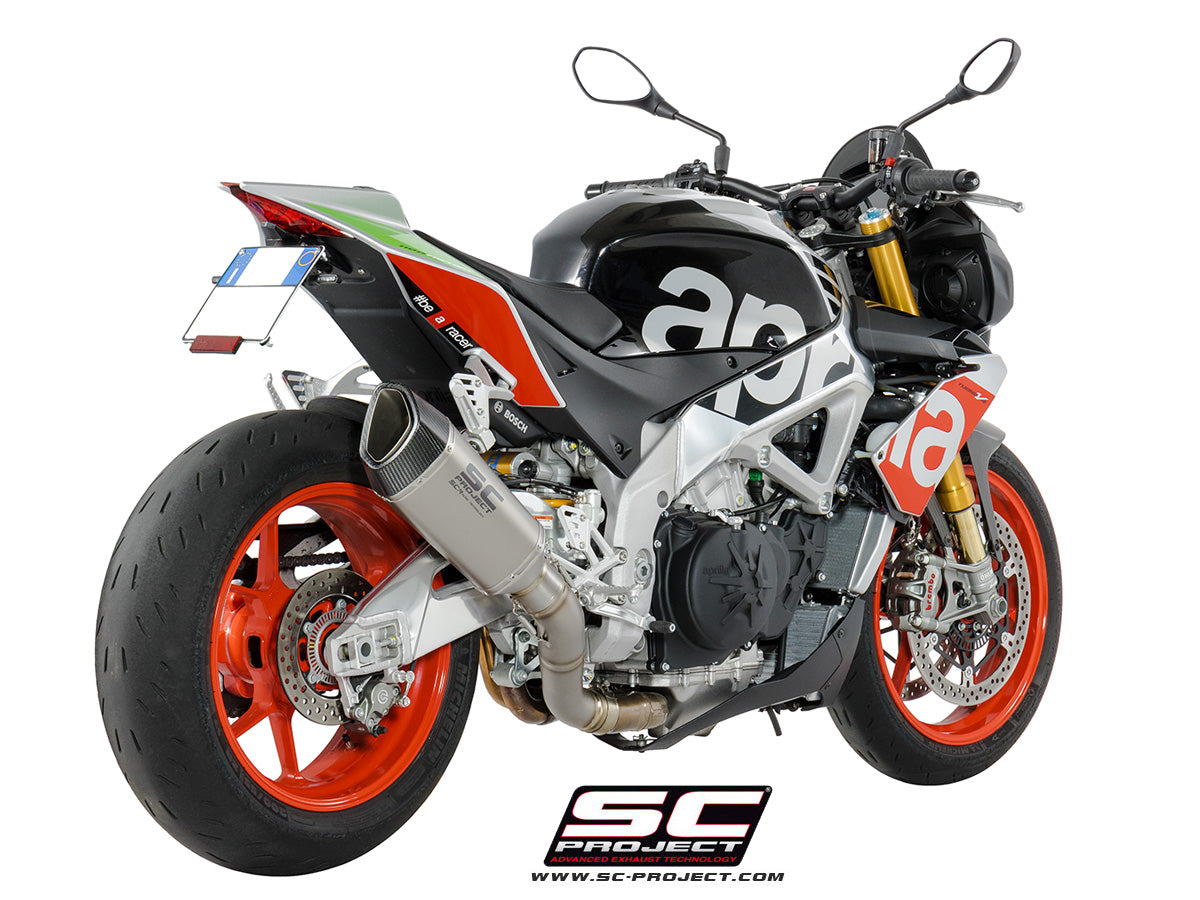 APRILIA TUONO V4 1100 (2017 - 2020) - FACTORY - RR SC1-R Muffler, with carbon fibre end cap