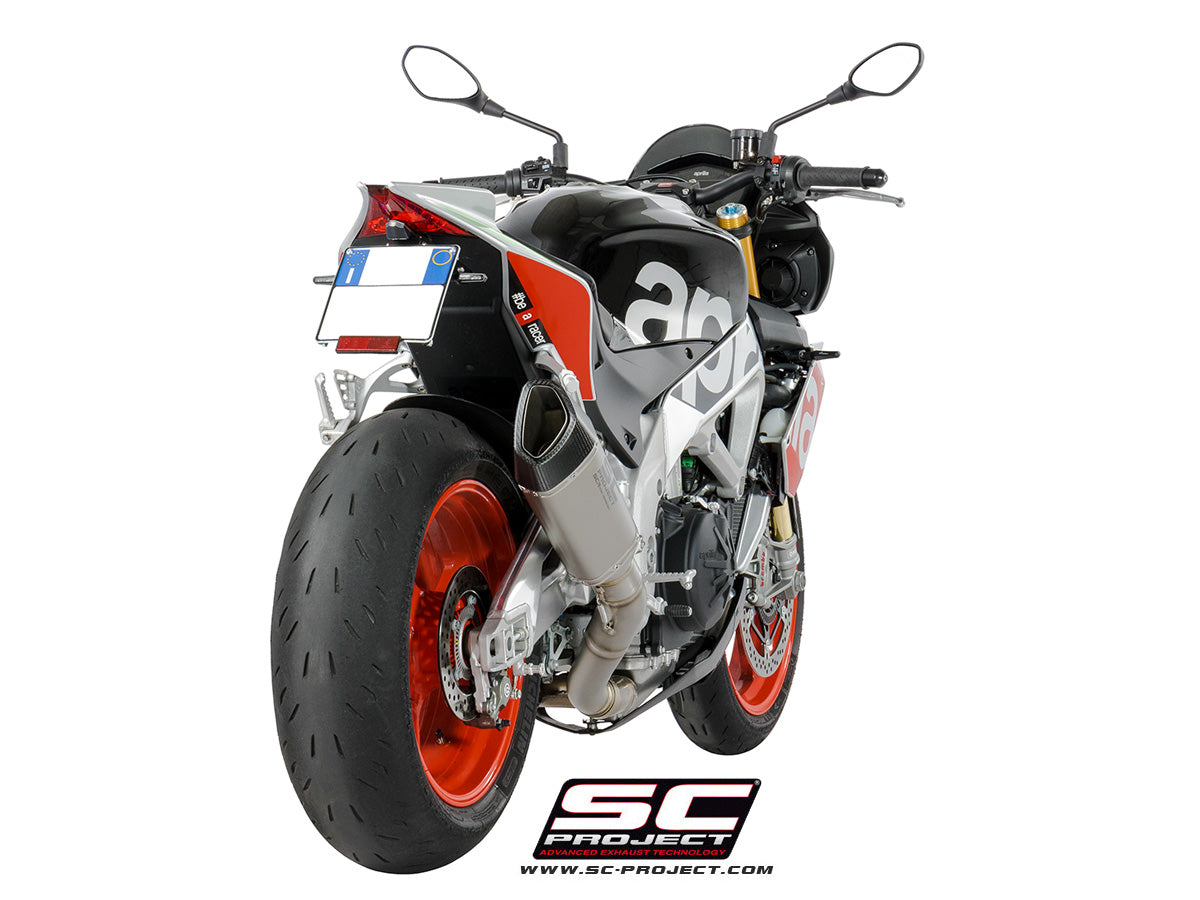 APRILIA TUONO V4 1100 (2017 - 2020) - FACTORY - RR SC1-R Muffler, with carbon fibre end cap