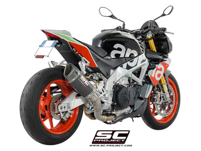 APRILIA TUONO V4 1100 (2017 - 2020) - FACTORY - RR SC1-R Muffler, with carbon fibre end cap