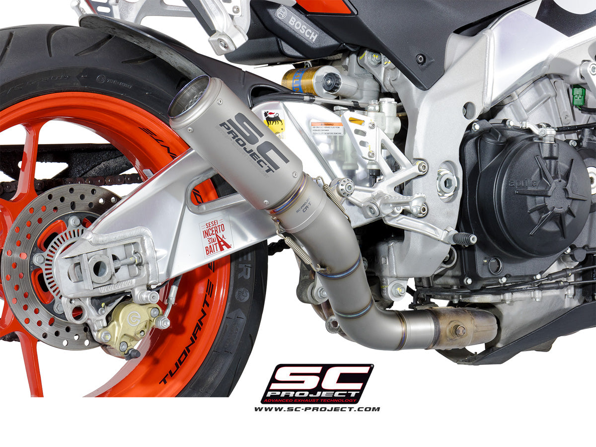 APRILIA TUONO V4 (2015 - 2016) - FACTORY - RR CR-T Muffler, with titanium end cap