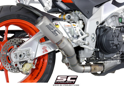 APRILIA TUONO V4 (2015 - 2016) - FACTORY - RR CR-T Muffler, with titanium end cap