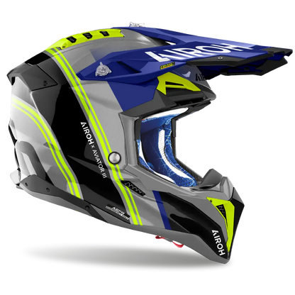 AIROH AVIATOR 3 HIMA BLUE GLOSS