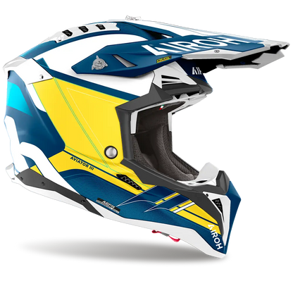 AIROH AVIATOR 3 SABER BLUE MATT