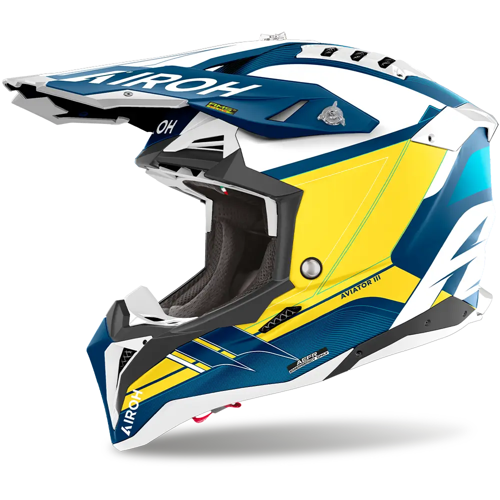 AIROH AVIATOR 3 SABER BLUE MATT