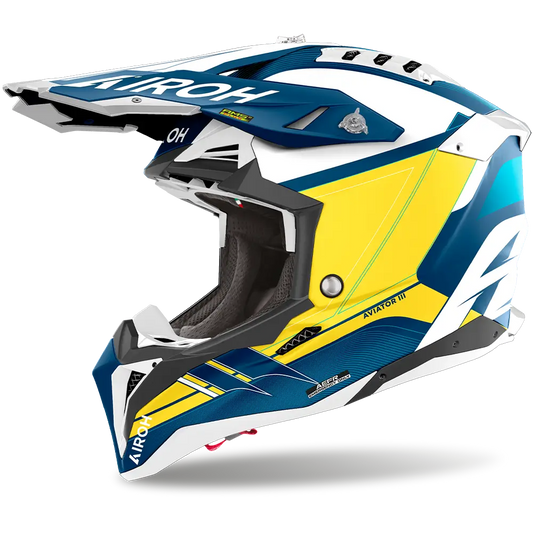 AIROH AVIATOR 3 SABER BLUE MATT