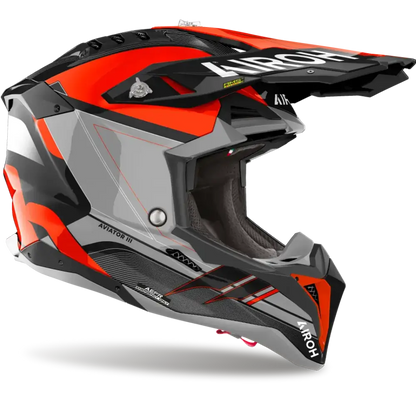 AIROH AVIATOR 3 SABER ORANGE GLOSS