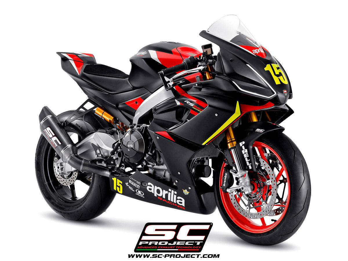 APRILIA RS 660 (2020 - 2024) Titanium Full Exhaust (2-1) with SC1-R Muffler