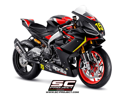 APRILIA RS 660 (2020 - 2024) Titanium Full Exhaust (2-1) with SC1-R Muffler