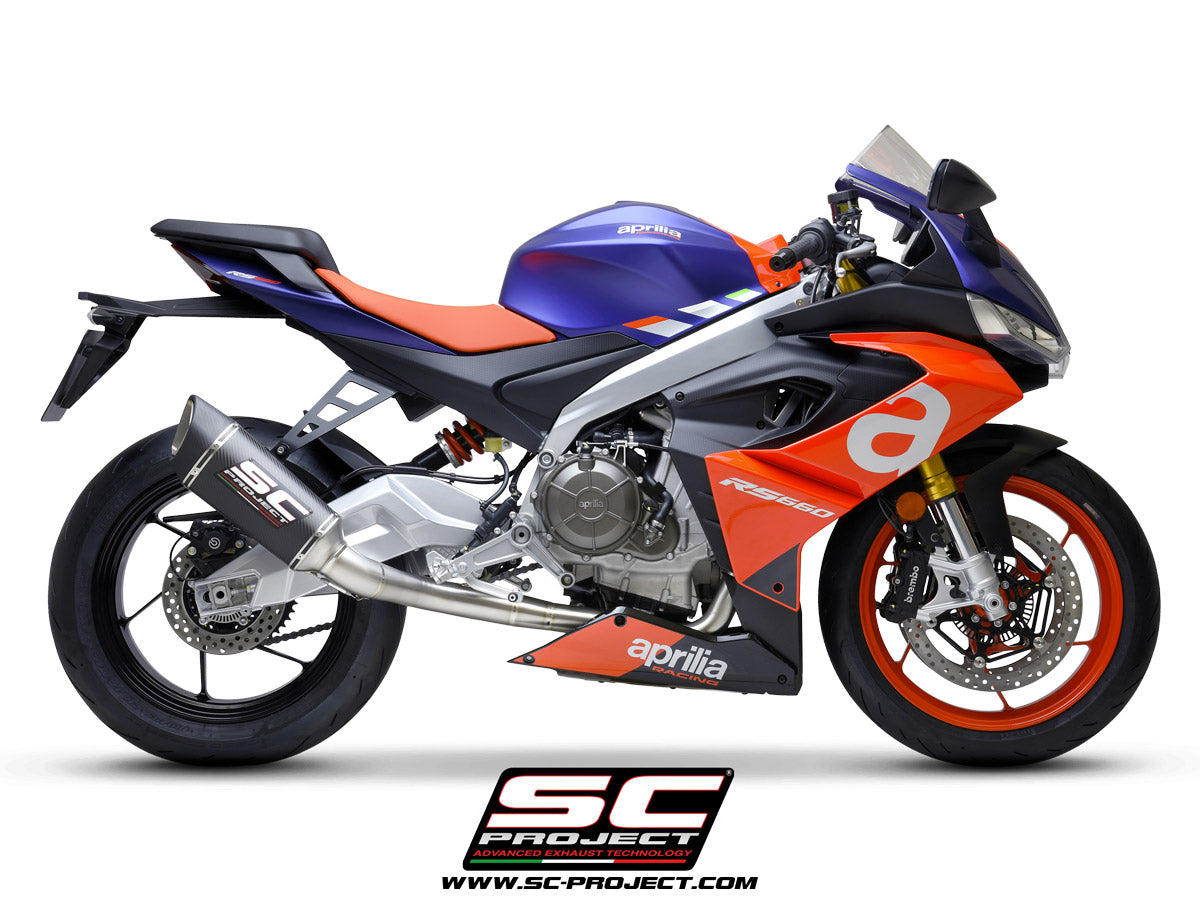 APRILIA RS 660 (2020 - 2024) Titanium Full Exhaust (2-1) with SC1-R Muffler