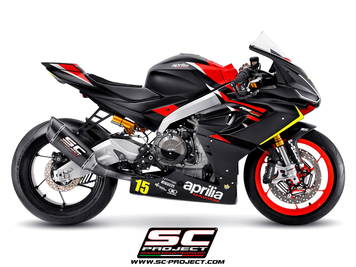APRILIA RS 660 (2020 - 2024) Titanium Full Exhaust (2-1) with SC1-R Muffler