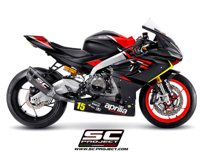 APRILIA RS 660 (2020 - 2024) Titanium Full Exhaust (2-1) with SC1-R Muffler