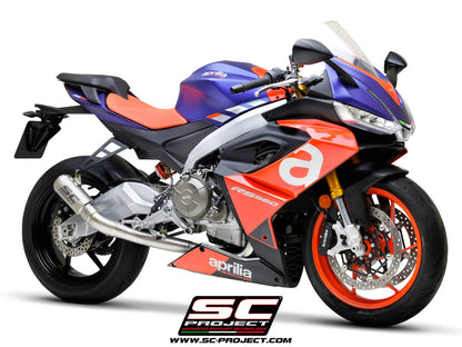 APRILIA RS 660 (2020 - 2024) Full exhaust system 2-1, titanium, with CR-T Muffler